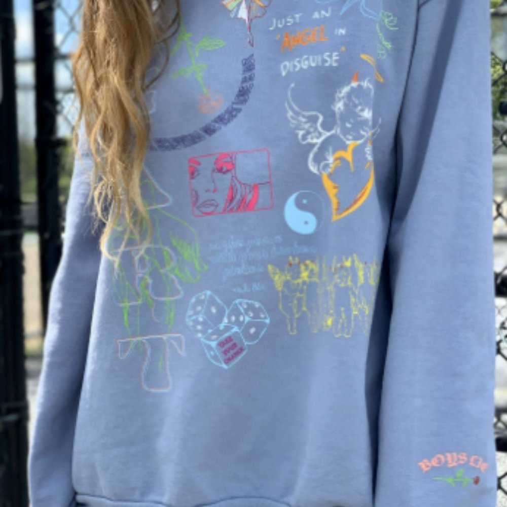 BOYS LIE WORD VOMIT CREWNECK